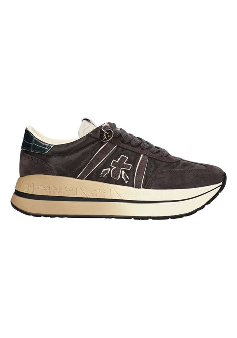 Premiata Bethcoin 8505 Sneaker in Vintage Grey Leather Women's PREMIATA |  | BETHCOIN VAR8505